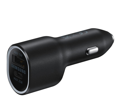 Ładowarka i akumulator SAMSUNG Ladowarka samochodowa 1xUSB-C 1xUSB 40W EP-L4020 czarna